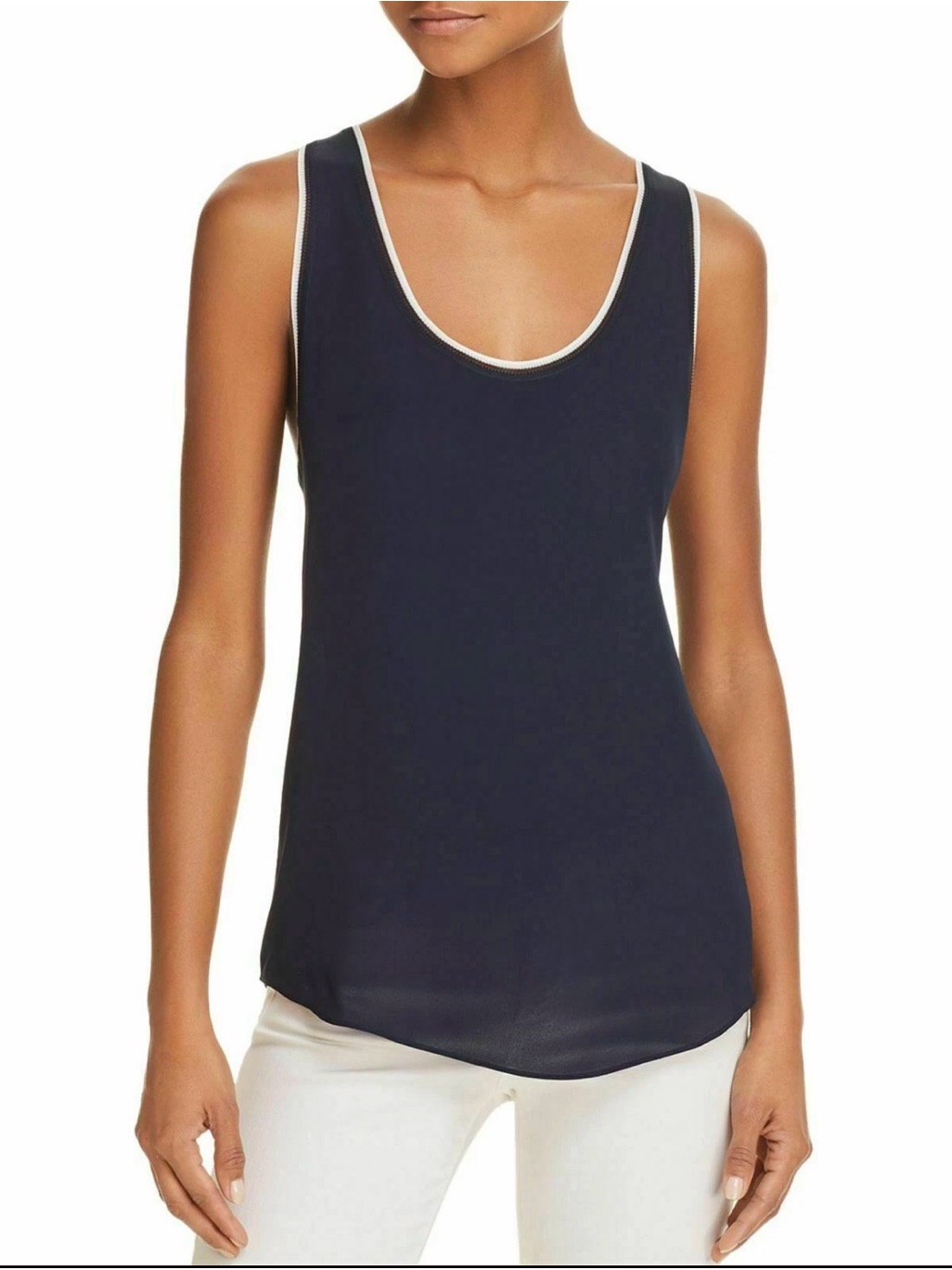 Nwt Theory Racer Back Silk Tank